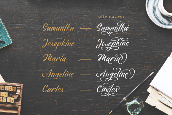 Fideally Font PNG with transparent background - Preview 1