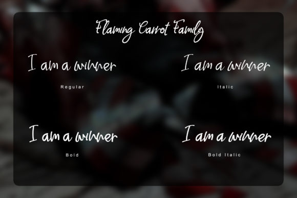 Flaming Carrot Font - Preview 3