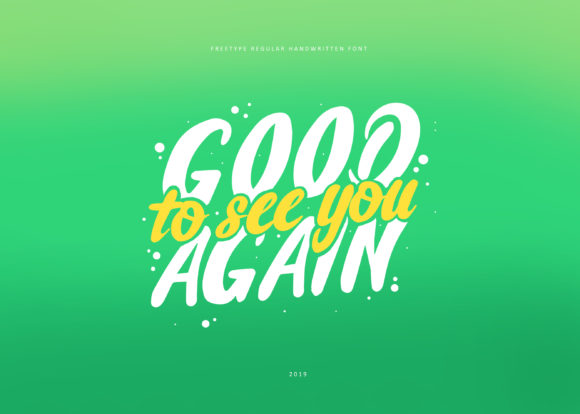 Freetype Regular Font - Preview 2