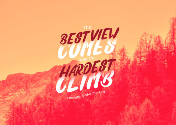 Freetype Regular Font - Preview 4