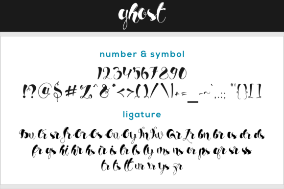 Ghost Family Font PNG with transparent background - Preview 2