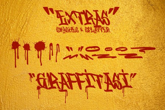 Graffitasi Font PNG with transparent background - Preview 5