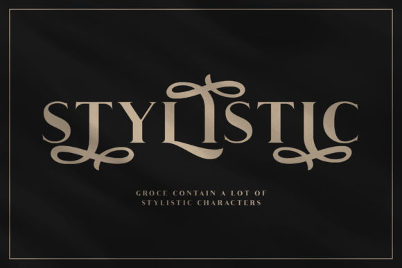 Groce Font PNG with transparent background - Preview 5