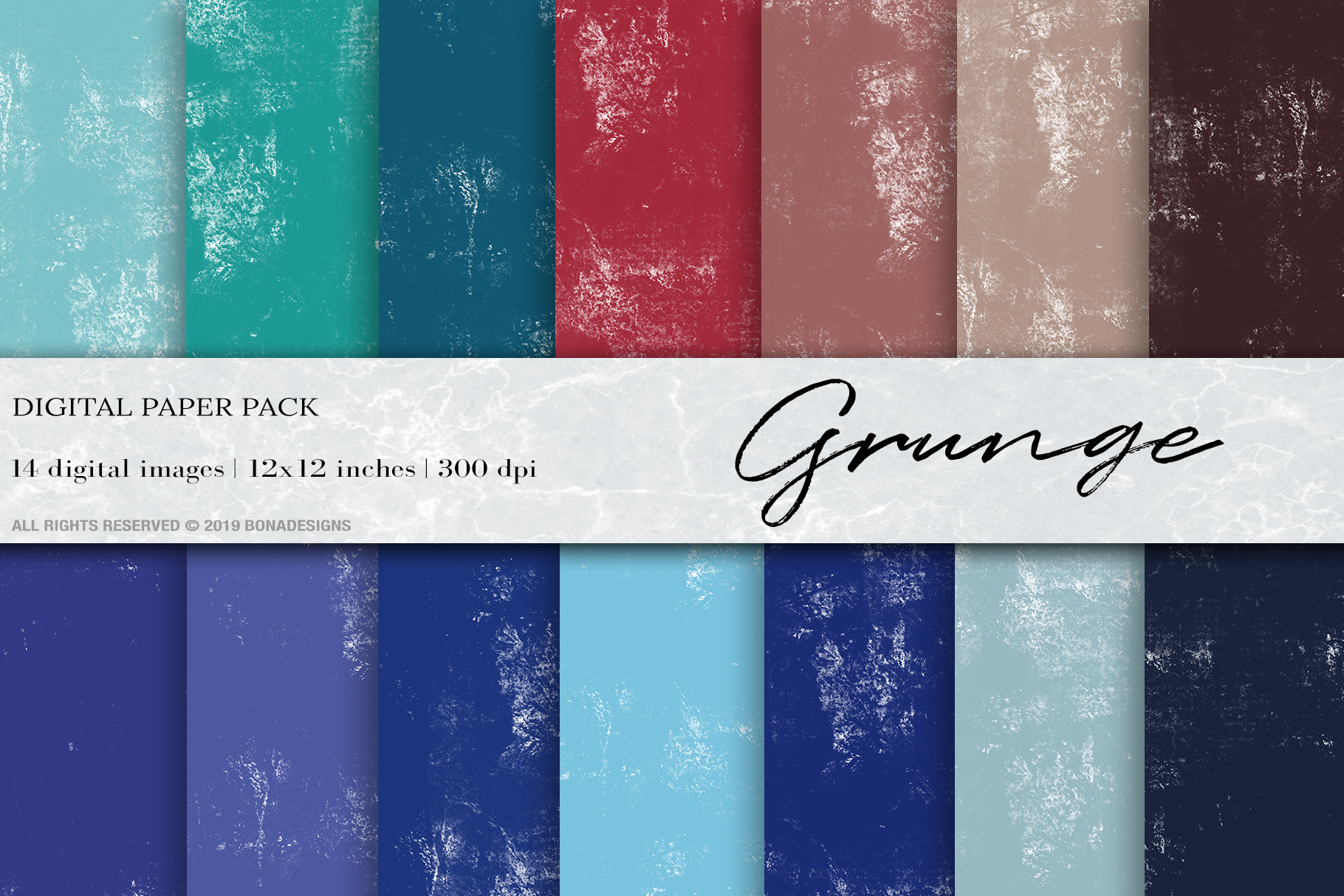 Grunge Digital Papers, Canvas Paper Graphic by BonaDesigns · Creative ...