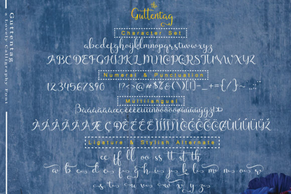 Guttentag Font PNG with transparent background - Preview 1