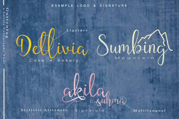Guttentag Font PNG with transparent background - Preview 2
