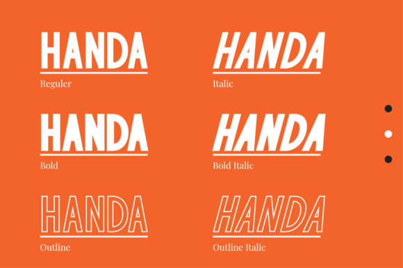 Handa Family Font - Preview 1