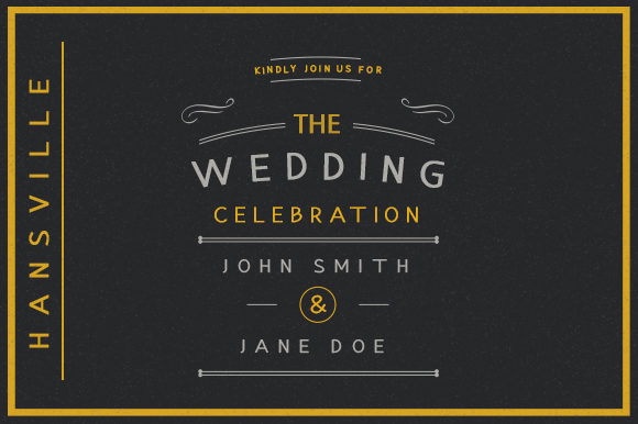 Hansville Family Font - Preview 1