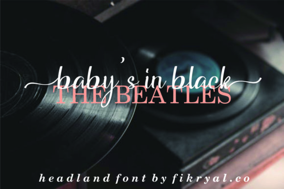Headland Font PNG with transparent background - Preview 3