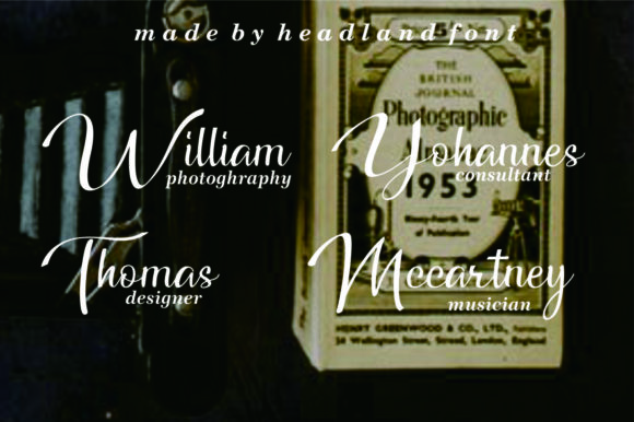 Headland Font PNG with transparent background - Preview 5
