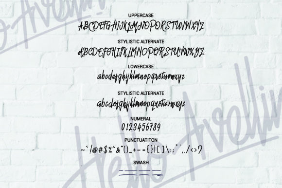 Hello Avelline Font - Preview 1