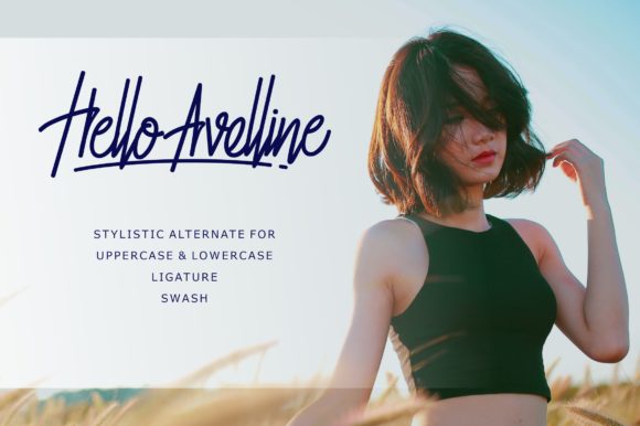 Hello Avelline Font - Preview 2