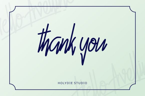 Hello Avelline Font - Preview 6