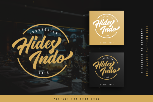 High Amelliya Font PNG with transparent background - Preview 4