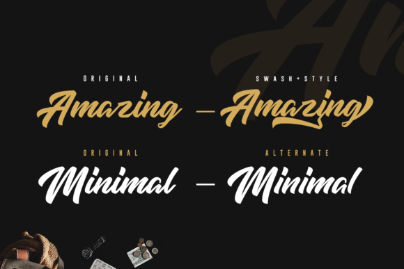 High Amelliya Font PNG with transparent background - Preview 5