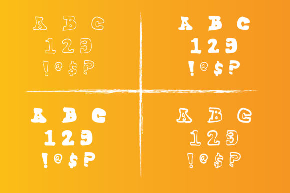 Ink Punk Font PNG with transparent background - Preview 2
