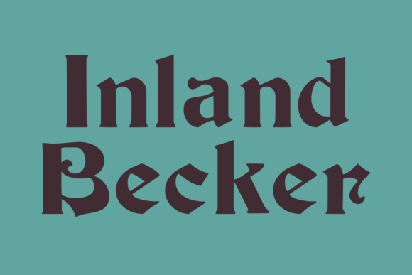 Inland Becker Family Font PNG with transparent background - Preview 2