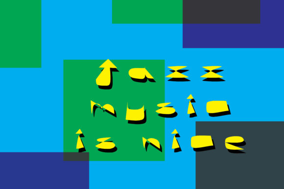 Jazz Acid Font PNG with transparent background - Preview 3