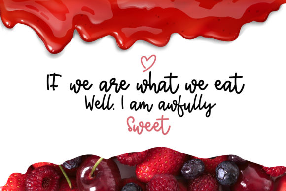 Jelly Berry Font PNG with transparent background - Preview 1
