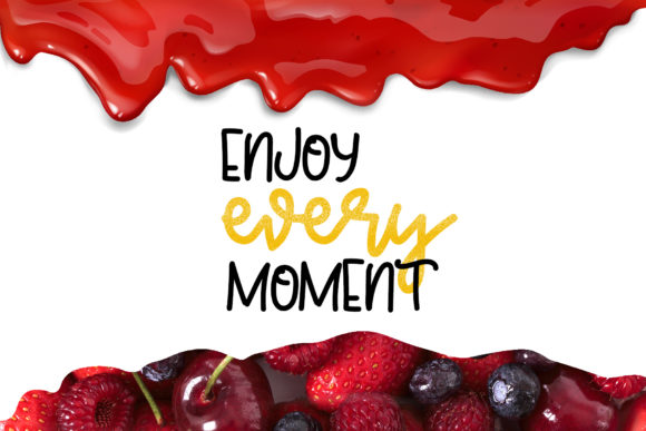 Jelly Berry Font PNG with transparent background - Preview 2