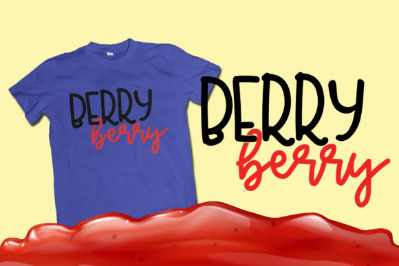 Jelly Berry Font PNG with transparent background - Preview 3