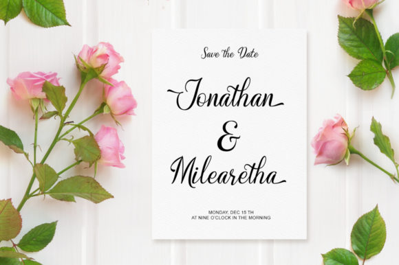 Jesintha Font PNG with transparent background - Preview 1