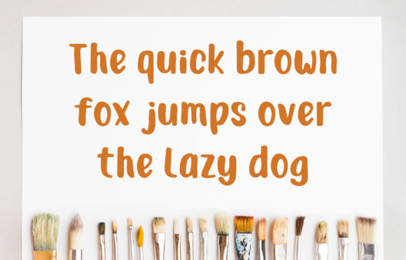 Junior Brush Font PNG with transparent background - Preview 2