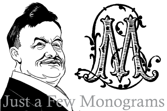Just a Few Monograms Font PNG with transparent background - Preview 1