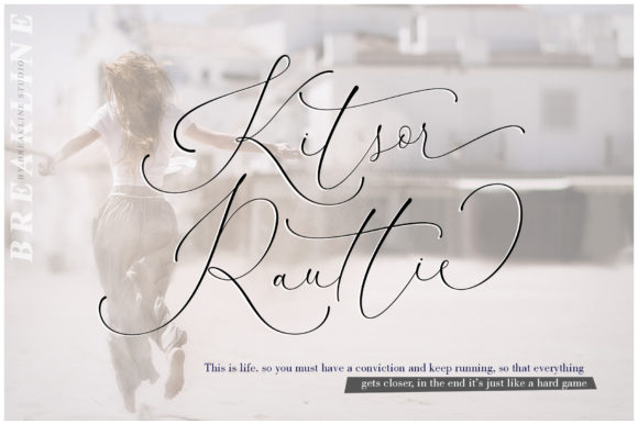 Kitsor Rauttie Script & Handwritten Font By Mercurial
