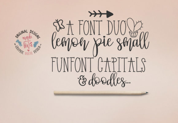 Lemon Pie Funfont Duo Font PNG with transparent background - Preview 2