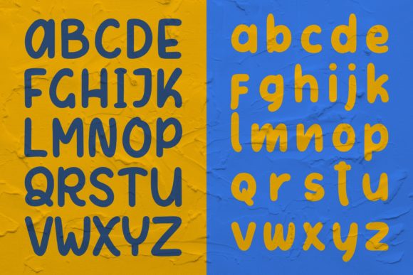 Letter Kids Font PNG with transparent background - Preview 2