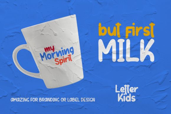 Letter Kids Font PNG with transparent background - Preview 6