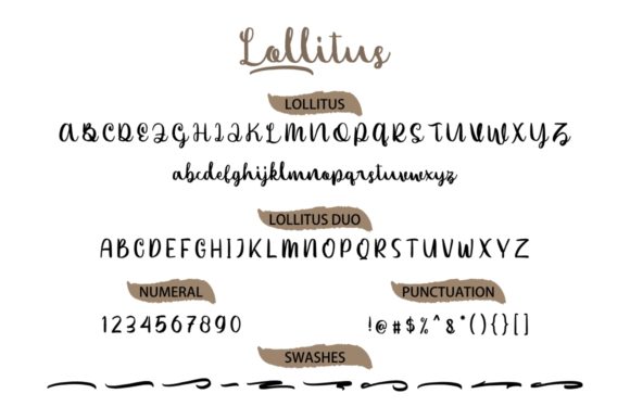 Lollitus Duo Font PNG with transparent background - Preview 3