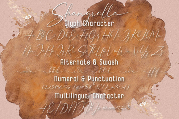 Magnum Shangrella Duo Font PNG with transparent background - Preview 6