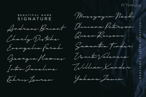 Mansions Font PNG with transparent background - Preview 2