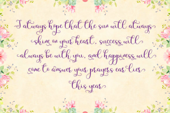 Mellysa Font PNG with transparent background - Preview 5