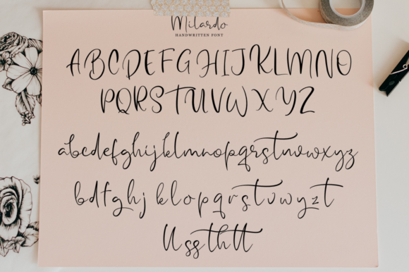 Milardo Font PNG with transparent background - Preview 6