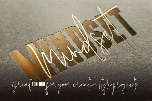 Mindset Duo Font PNG with transparent background - Preview 3