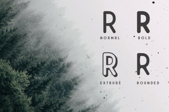 Mirandah Family Font PNG with transparent background - Preview 3