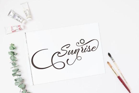 Mountain Script Font PNG with transparent background - Preview 6