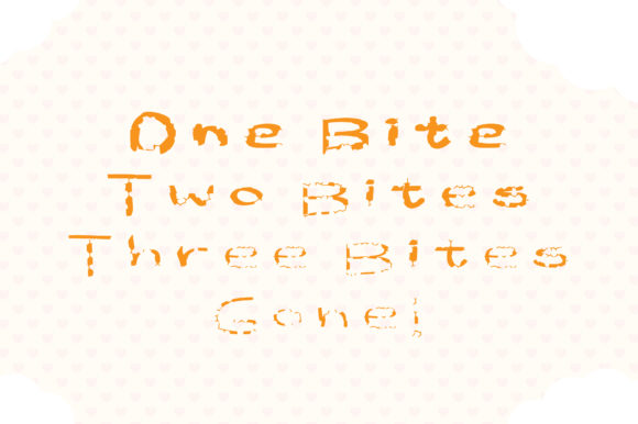 Nibble Font PNG with transparent background - Preview 1