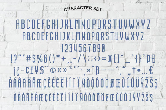 Nordin Extrude Family Font PNG with transparent background - Preview 6