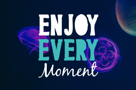 Ocean Paradise 2 Font PNG with transparent background - Preview 1