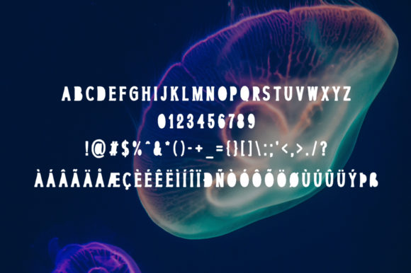 Ocean Paradise 2 Font PNG with transparent background - Preview 3