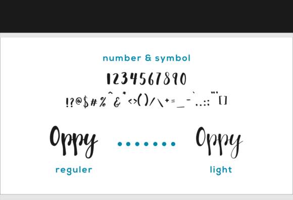 Oppy Sahra Font PNG with transparent background - Preview 6