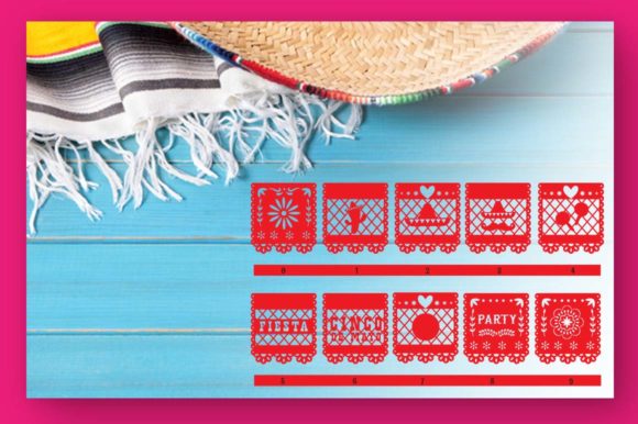 Papercut Blocks Font PNG with transparent background - Preview 3