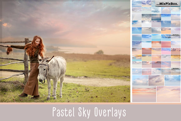 Pastel Sky Photo Overlays Graphic Layer Styles By MixPixBox