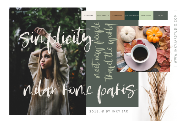 Pumpkin Spice Latte Script Font PNG with transparent background - Preview 1