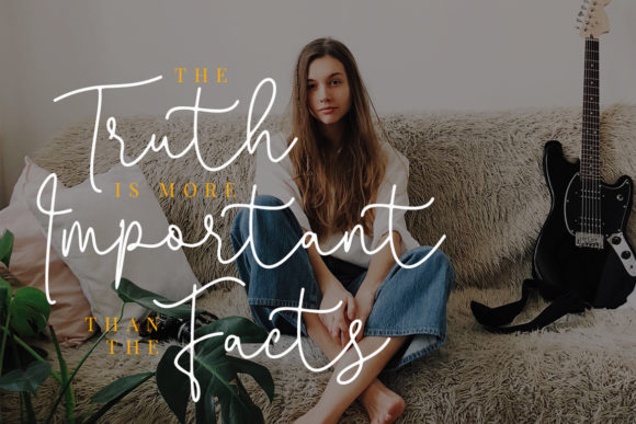 Questa Whitte Script Font PNG with transparent background - Preview 3
