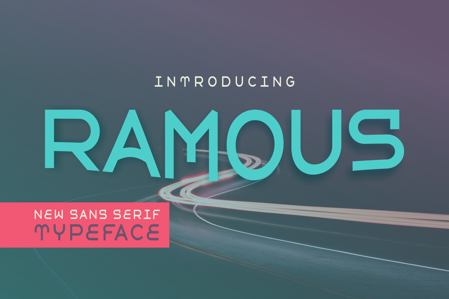 Ramous, a striking sans serif with strong readability